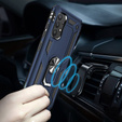 Husă blindată pentru Samsung Galaxy A72 5G, Nox Case Ring, albastru