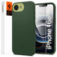 Carcasă Spigen pentru iPhone 16E, Nano Pop MagSafe, verde + sticlă temperată 9H