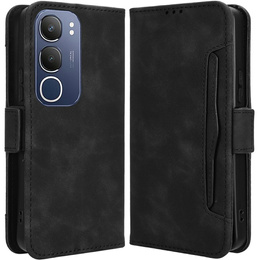 Cu clapetă pentru Vivo Y19s, Card Slot, negru