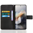 Cu clapetă pentru Motorola Moto G56 5G, Crazy Horse Wallet, negru