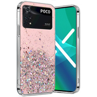 Huse pentru Xiaomi Poco M4 Pro 4G, Glittery, roz