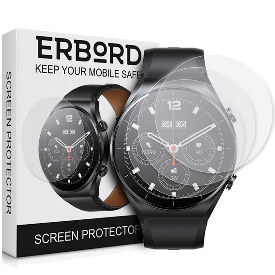 3x ERBORD Hydrogel Foil pentru Xiaomi Mi Watch S1