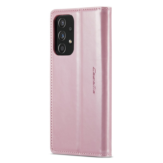 Carcasă flip CASEME pentru Samsung Galaxy A33 5G, Waxy Textured, roz