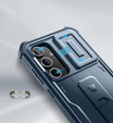 Husă blindată pentru Samsung Galaxy S24 FE, Dexnor Full Body (Two Frames), albastru închis