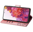 Cu clapetă pentru Realme Note 50, Butterfly, roz rose gold