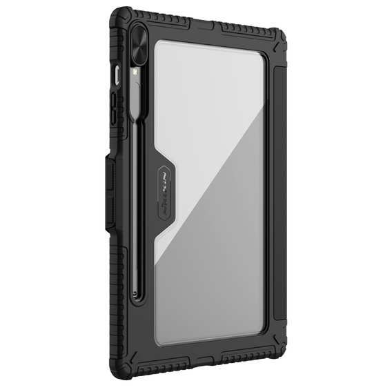 Husă Nillkin pentru Samsung Galaxy Tab S9+, cu spațiu pentru stylus, negru