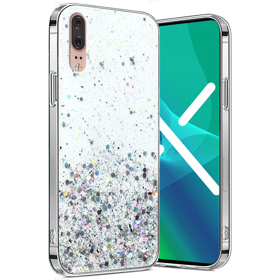 Huse pentru Huawei P20, Glittery, transparentă