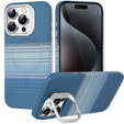 Carcasă pentru iPhone 15 Pro Max, cadru Kickstand, pentru MagSafe, Moon Blue