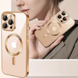 Husă pentru iPhone 16 Pro Max, Electro MagSafe, desert titanium + Sticlă pentru ecran