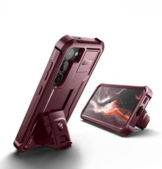 Husă blindată pentru Samsung Galaxy S23, Dexnor Full Body (Two Frames), roșu