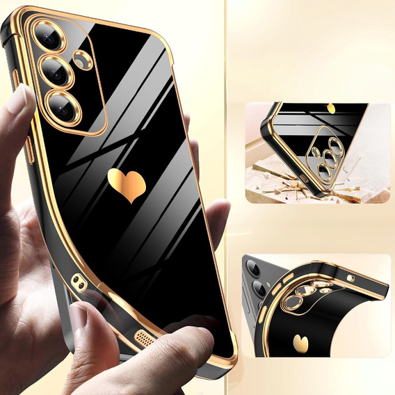Huse pentru Samsung Galaxy S25 FE, Electro heart, negru
