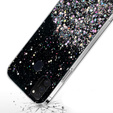 Huse pentru Samsung Galaxy M21, Glittery, negru
