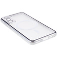 Carcasa Magnetic Dual Glass MagSafe pentru Samsung Galaxy S21+ Plus, de argint