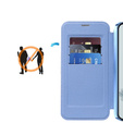 Cu clapetă pentru Google Pixel 9A, RFID Wallet MagSafe CamShield, albastru
