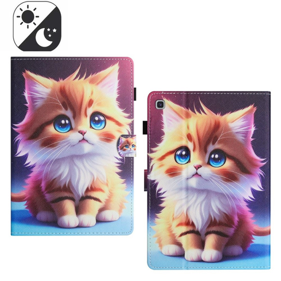 Husă pentru Samsung Galaxy Tab S6 Lite 2022 / 2020, cu clapetă, cat