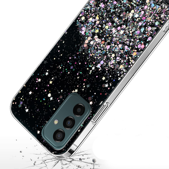 Huse pentru Samsung Galaxy M23 5G / M13, Glittery, negru