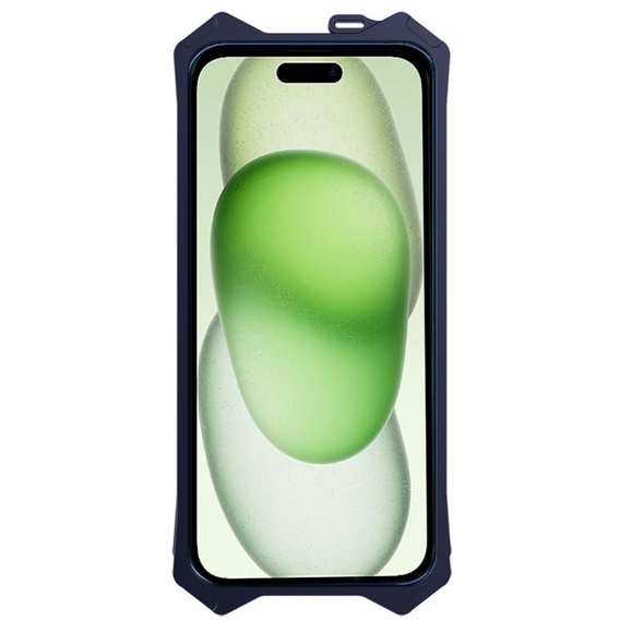 Husă blindată pentru iPhone 15 Plus, Aluminum Alloy, negru