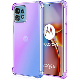 Husa pentru Motorola Edge 40 Pro, Gradient Dropproof, Violet / albastru