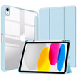 Husă pentru iPad 10.9 2022 10 Gen, Smartcase Hybrid, cu spațiu pentru stylus, albastru