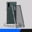 IMAK Huse pentru Sony Xperia 5 V, Dropproof, transparent / negru