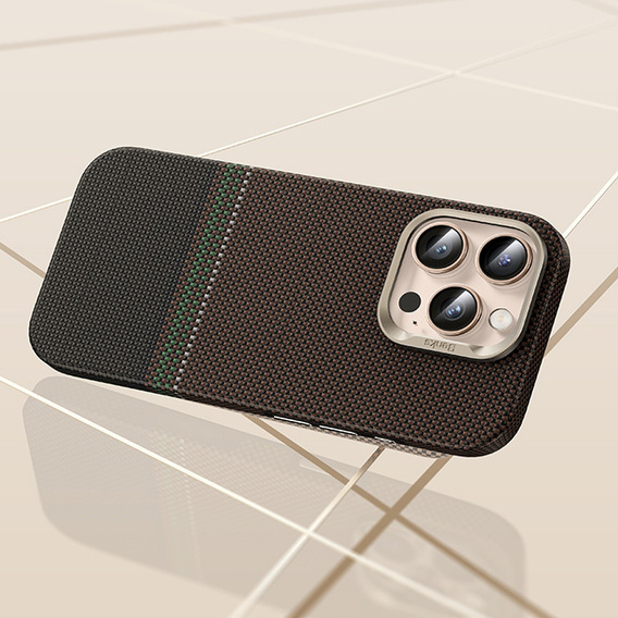 Husă BENKS Kevlar Magnetic Armor Pro Prestige 600D Y066 pentru MagSafe cu buton activ pentru iPhone 16 Pro Max