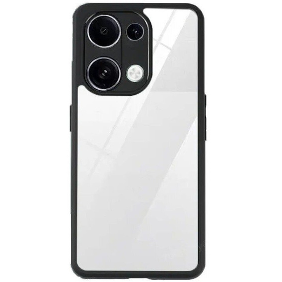 Carcasă pentru Xiaomi Redmi Note 13 Pro 4G / Xiaomi Redmi Note 14S / Xiaomi Poco M6 Pro 4G, Fusion Hybrid, cu protecție pentru camera foto, transparent / negru