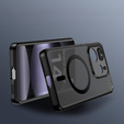 Husă pentru Xiaomi Redmi Note 14 4G, pentru MagSafe, ERBORD Matt Case, negru + sticlă pentru ecran