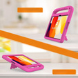 Husa pentru copii pentru Xiaomi Redmi Pad SE 11", Husa pentru copii cu mâner, roz