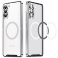 Carcasă de protecție pentru camera foto pentru Samsung Galaxy S21 FE 5G, CamShield MagSafe, transparent / argintiu