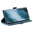 Husa CASEME pentru Samsung Galaxy S22 Ultra, Leather Wallet Case, verde