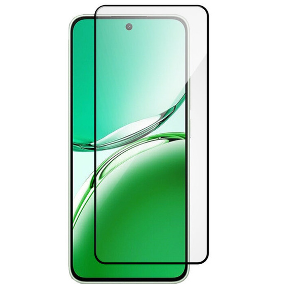 Sticlă călită 3D pentru Oppo Reno 12FS / 12F, cadru negru