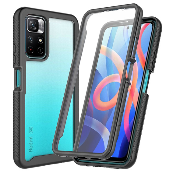 Carcasă pentru Xiaomi Poco M4 Pro 5G / Redmi Note 11S 5G, Shockproof, cu folie, albastru