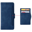 Cu clapetă pentru Samsung Galaxy A36, Card Slot, albastru închis