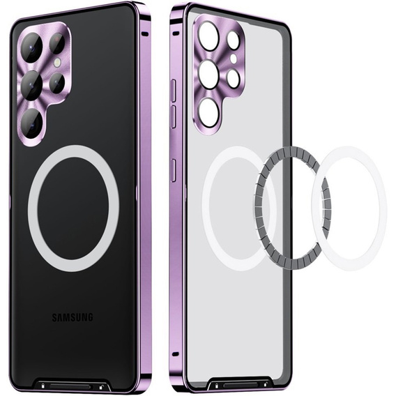 Carcasă de protecție pentru camera foto pentru Samsung Galaxy S25 Ultra, CamShield MagSafe, violet