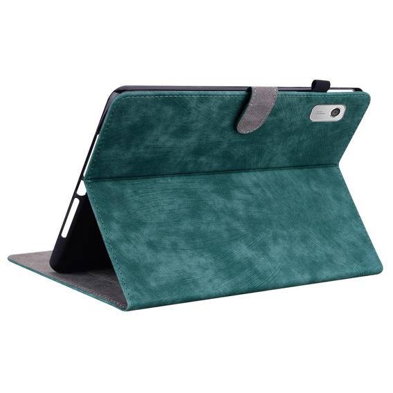 Huse pentru Lenovo Tab M9, Wallet Pen Slot, verde