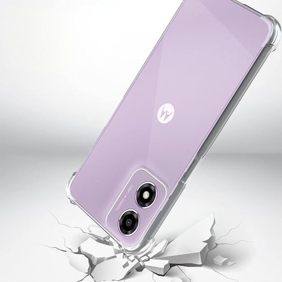 Huse pentru Motorola Moto E14, Dropproof, transparentă