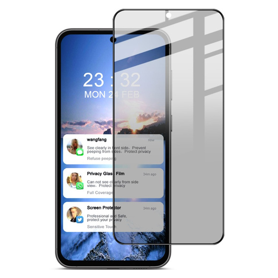 IMAK Privacy Tempered Glass pentru Samsung Galaxy S23 FE