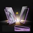 Husa pentru Samsung Galaxy S24 Ultra, Tongate MECH Series Clip, transparent / violet