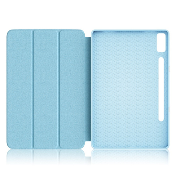 Husă pentru Lenovo Tab P12, Smartcase cu spațiu pentru stylus, albastru