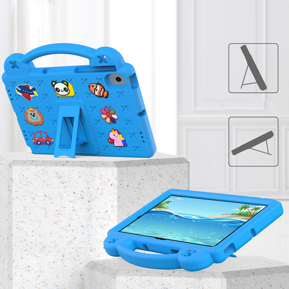 Husă pentru copii pentru Samsung Tab A8 10.5 X200 / X205, Cute Patterns, cu suport, albastru
