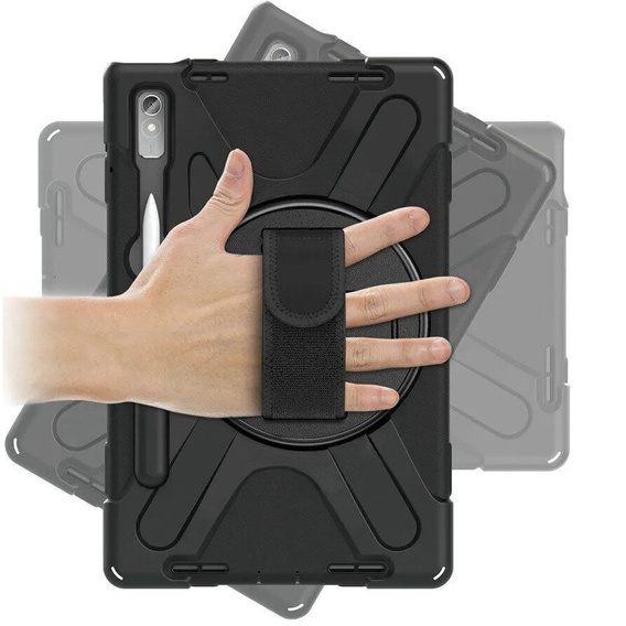 Husa blindată pentru Lenovo Tab P11 Pro Gen 2 TB132FU TB132XU 11.2", carcasă de protecție 360 cu slot pentru stylus, negru
