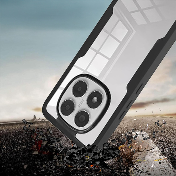 Carcasă pentru Xiaomi Redmi Note 14 Pro 5G, Shockproof, cu folie, negru