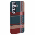 Carcasa pentru Samsung Galaxy S25+ Plus, Carbon Fiber MagSafe, roșu / verde