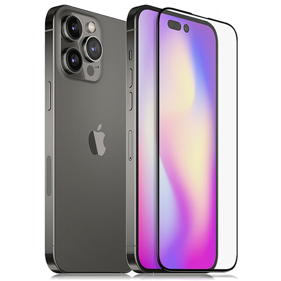 Sticlă călită 3D pentru iPhone 15 Pro Max, negru