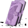 Cu clapetă pentru Realme Note 50, Butterfly, violet