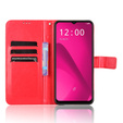 Cu clapetă pentru T Phone 2 5G, Crazy Horse Wallet, roșu