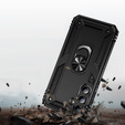 Husă blindată pentru Samsung Galaxy A55 5G, Nox Case Ring, negru