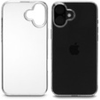 Husă pentru iPhone 16, ERBORD Slim, transparentă + sticlă 9H