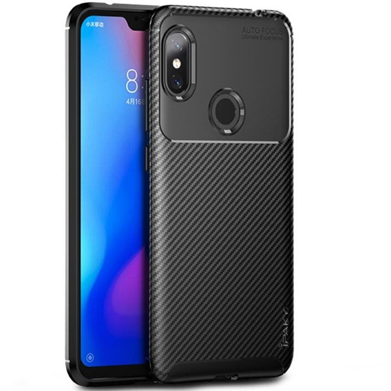 Huse pentru Xiaomi Redmi Note 6 Pro, Carbon Gel, negru