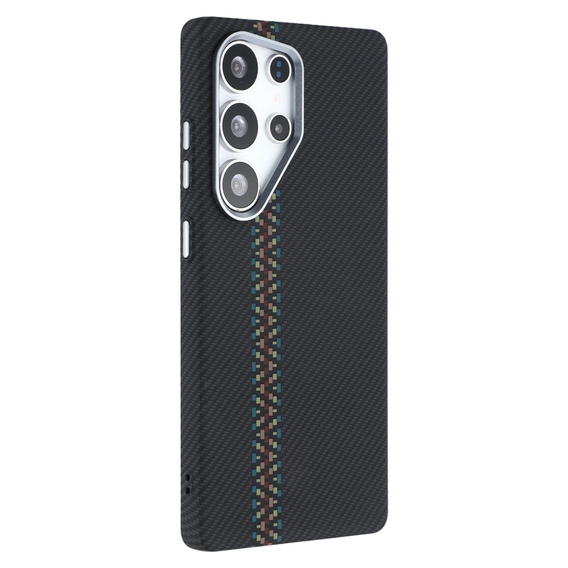Carcasa pentru Samsung S25 Ultra, Carbon Fiber MagSafe, negru